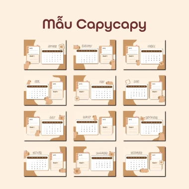 Bộ Lịch 2.025 Cute đa mẫu kèm khung gỗ để bàn - Tiện lợi, giá chỉ 70.000₫ 6 Bộ Lịch 2.025 Cute đa mẫu kèm khung gỗ để bàn - Tiện lợi, giá chỉ 70.000₫ 6