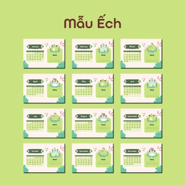 Bộ Lịch 2.025 Cute đa mẫu kèm khung gỗ để bàn - Tiện lợi, giá chỉ 70.000₫