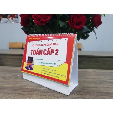 Bộ Lịch Công Thức Toán Cấp 2 - Đầy Đủ Kiến Thức cho HS THCS, Giá Ưu Đãi 138.900₫