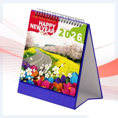 Bộ Lịch Để Bàn 2.026 Happy New Year - Quà Tết Sang Trọng 16,4x18,9, Giá 52.000₫