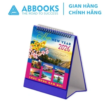 Bộ Lịch Để Bàn 2.026 Happy New Year - Quà Tết Sang Trọng 16,4x18,9, Giá 52.000₫