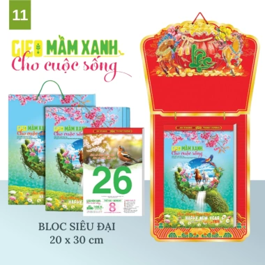 Bộ lịch Tết 20x30 treo tường Xuân Bình Ngọ 2.026 - Con Ngựa Bloc Siêu Đại, chỉ 119.000 VND