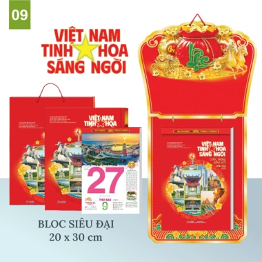 Bộ lịch Tết 20x30 treo tường Xuân Bình Ngọ 2.026 - Con Ngựa Bloc Siêu Đại, chỉ 119.000 VND 5 Bộ lịch Tết 20x30 treo tường Xuân Bình Ngọ 2.026 - Con Ngựa Bloc Siêu Đại, chỉ 119.000 VND 5