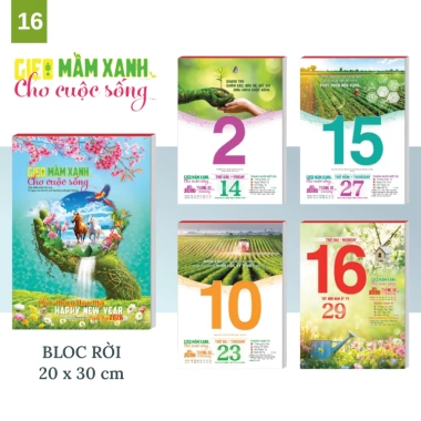 Bộ lịch Tết 20x30 treo tường Xuân Bình Ngọ 2.026 - Con Ngựa Bloc Siêu Đại, chỉ 119.000 VND