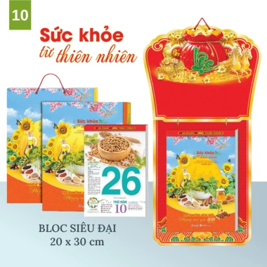 Bộ lịch Tết 20x30 treo tường Xuân Bình Ngọ 2.026 - Con Ngựa Bloc Siêu Đại, chỉ 119.000 VND