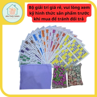 Bộ lô tô giải trí giá rẻ - Vui vẻ quây quần gia đình, giảm còn 25.000 đồng