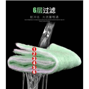 Bộ Lọc Bể Cá Cotton 6 Lớp Độ Dày Cao Thanh Lọc Nước Xanh Trắng Bọt Biển 291k 8