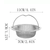 Bộ lọc bồn rửa 1-2-3 mảnh ROLY, giỏ lọc 4,4 inch thép không gỉ, chống rỉ sét, đa năng, giá 26.070₫ 6