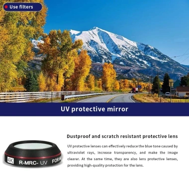 Bộ lọc CPL ND UV cho SJCAM C300 C400 – Giảm ánh sáng, chống UV, chụp ngoài trời