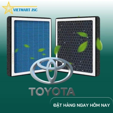 Bộ Lọc Gió Điều Hoà Toyota Fortuner Than PM2.5 VAuxiliary+Vietmart - Giá 225,090₫