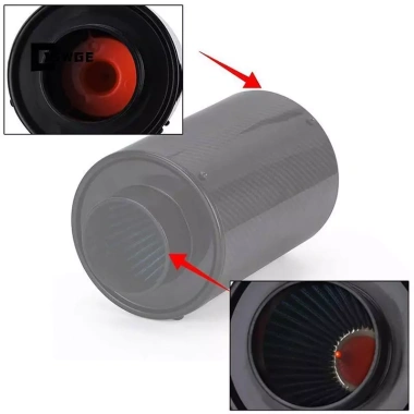 Bộ lọc không khí lạnh sợi carbon 3 inch đa năng ô tô - Cảm ứng, nạp kèm, giảm còn 678k 2
