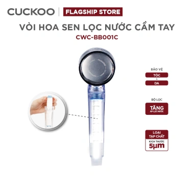 Bộ lọc nước vòi sen CUCKOO CWC-BB001C - Không gắn lõi Clo & Vitamin C, chỉ 230.000₫ 2