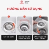 Bộ Lọc Rác Rửa Bát Modeco - Thép 304, Thoát Nước Nhanh, Chống Tắc, Ngăn Mùi Hôi, Côn Trùng 8