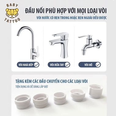 Bộ lọc thay thế cho bồn rửa tay, mặt, chén - Baby Tattoo, hợp 2 loại, chỉ 125k 7 Bộ lọc thay thế cho bồn rửa tay, mặt, chén - Baby Tattoo, hợp 2 loại, chỉ 125k 7