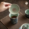 Bộ lọc trà & tống uống trà Đạo gốm Men Cổ Nhà Tống - Cảnh Đức, đồ dùng chè cao cấp, quà tặng sang trọng 234k 3