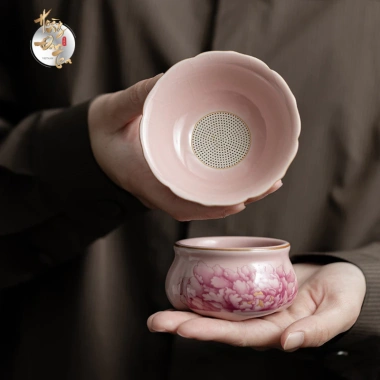 Bộ lọc trà & tống uống trà Đạo gốm Men Cổ Nhà Tống - Cảnh Đức, đồ dùng chè cao cấp, quà tặng sang trọng 234k 6