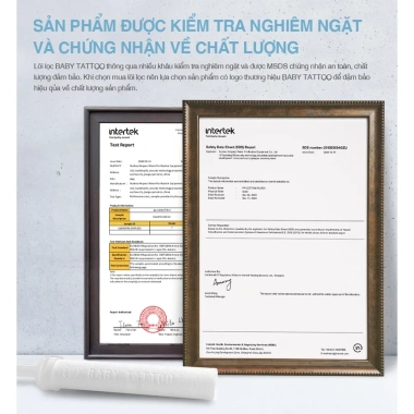 Bộ Lõi Lọc PP Type A Thay Thế Vòi Sen Tắm Lọc Nước Khử Clo BABY TATTOO 250k 9