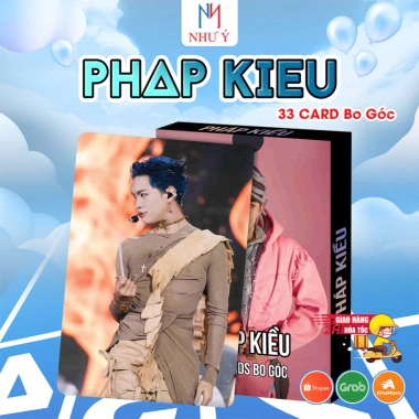 Bộ Lomo 33 Lá Thần Tượng Idol Pháp Kiều - Card Bo Góc 2 Mặt kèm Chữ Ký, Giá chỉ 30.000 VND