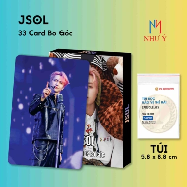 Bộ Lomo Card 33 Lá Idol JSOL - Card Bo Góc 2 Mặt Kèm Chữ Ký, Giảm Đến 27.000₫