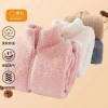 Bộ lông giữ ấm mùa đông nữ dễ thương, sẵn hồng trắng XL - Thoải mái đi chơi, ở nhà 5