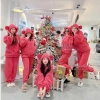 Bộ lông ngủ ấm mùa đông Gấu Dâu + phụ kiện Hottrend, set Noel gia đình - 289,000₫