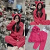 Bộ lông ngủ ấm mùa đông Gấu Dâu + phụ kiện Hottrend, set Noel gia đình - 289,000₫ 2