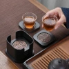 Bộ lót ly cao cấp kèm hộp đựng - Miếng lót chén trà phong cách Trung Hoa cổ điển, giảm giá 195.000 VND 6