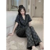 Bộ lụa gấm ô vuông bigsize - Pijama nữ tay dài tay ngắn, giảm giá 185.000đ 9