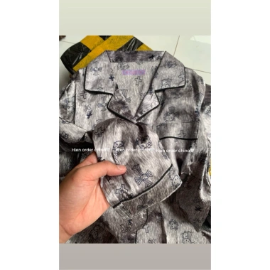 Bộ lụa tay dài + quần dài hàng QC - Order trả sau Tết, giảm giá 20% chỉ 205.000₫