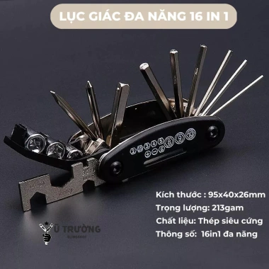 Bộ Lục Giác Đa Năng 16-in-1 Cầm Tay - Tua Vít Thông Minh, Tiện Ích, Giá 31.900₫
