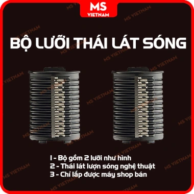 Bộ lưỡi dao thay thế máy thái rau củ đa năng MS Việt Nam - hái lát, sợi, bào phô mai, lát lượn sóng, giá 89.000đ 6