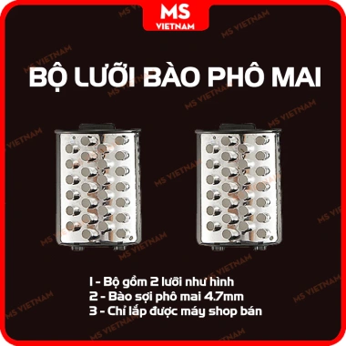 Bộ lưỡi dao thay thế máy thái rau củ đa năng MS Việt Nam - hái lát, sợi, bào phô mai, lát lượn sóng, giá 89.000đ 7