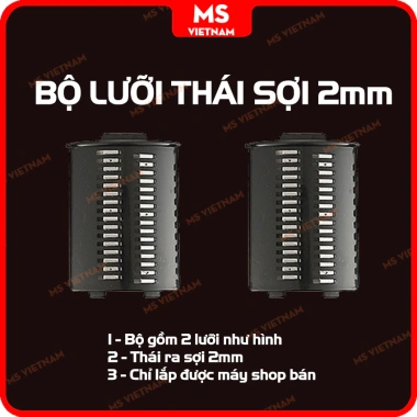 Bộ lưỡi dao thay thế máy thái rau củ đa năng MS Việt Nam - hái lát, sợi, bào phô mai, lát lượn sóng, giá 89.000đ 9
