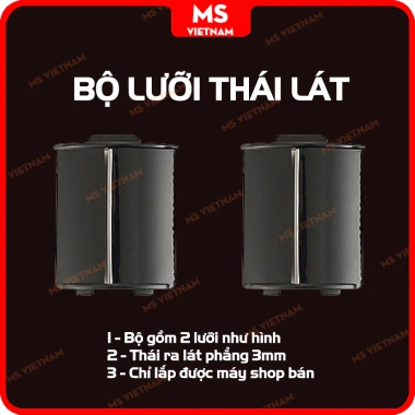 Bộ lưỡi dao thay thế máy thái rau củ đa năng MS Việt Nam - hái lát, sợi, bào phô mai, lát lượn sóng, giá 89.000đ 10