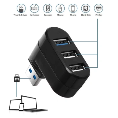 Bộ Lưu Trữ Lớn DOONJIEY Mini USB 3.0 - 3 Cổng Mở Rộng cho Laptop & PC, Giá chỉ 158.508₫