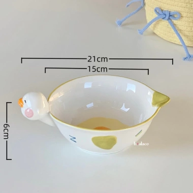 Bộ ly chén muỗng sứ hình vịt dễ thương phong cách Hàn - Cao cấp, giảm giá 20% 6