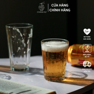 Bộ ly thủy tinh Centra Glass đa size 6-12 ly trà đá, trà sữa, trà chanh – Vỡ 1 đổi 1 – 64.900₫