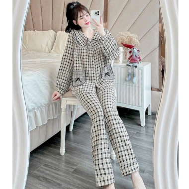 Bộ mặc nhà dài tay chất liệu cao cấp, form đẹp, siêu mềm mại - Bộ ngủ thu đông giảm tới 22% chỉ 169.900₫