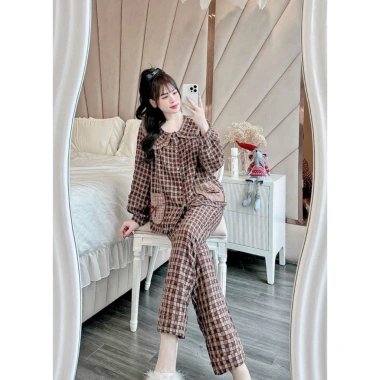 Bộ mặc nhà dài tay chất liệu cao cấp, form đẹp, siêu mềm mại - Bộ ngủ thu đông giảm tới 22% chỉ 169.900₫