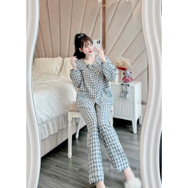 Bộ mặc nhà dài tay chất liệu cao cấp, form đẹp, siêu mềm mại - Bộ ngủ thu đông giảm tới 22% chỉ 169.900₫