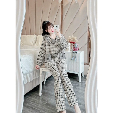 Bộ mặc nhà dài tay chất liệu cao cấp, form đẹp, siêu mềm mại - Bộ ngủ thu đông giảm tới 22% chỉ 169.900₫
