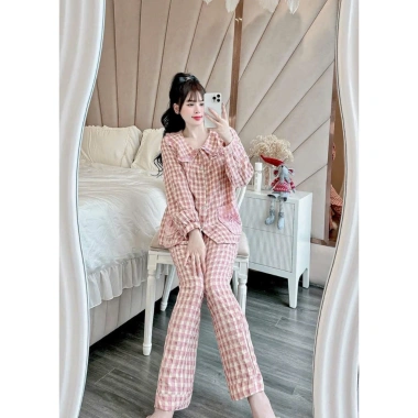 Bộ mặc nhà dài tay chất liệu cao cấp, form đẹp, siêu mềm mại - Bộ ngủ thu đông giảm tới 22% chỉ 169.900₫