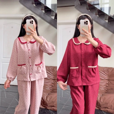 Bộ mặc nhà dài tay hoa nhí, vải cao cấp mềm mịn - Giá chỉ 248.170₫