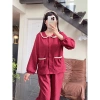 Bộ mặc nhà dài tay hoa nhí, vải cao cấp mềm mịn - Giá chỉ 248.170₫ 4
