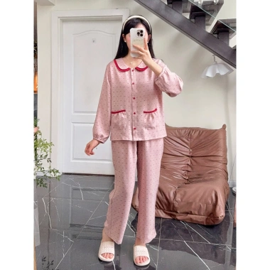 Bộ mặc nhà dài tay hoa nhí, vải cao cấp mềm mịn - Giá chỉ 248.170₫