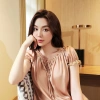 Bộ Mặc Nhà Nữ Lụa Cao Cấp BN465 – Áo Ngắn Tay, Quần Đùi Siêu Mát, Giá 580k 6