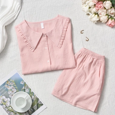 Bộ mặc nhà nữ pyjama ngắn tay Pazzini quần cộc pastel thoáng mát - Giá chỉ 359.000 VNĐ 3