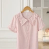 Bộ mặc nhà nữ pyjama ngắn tay Pazzini quần cộc pastel thoáng mát - Giá chỉ 359.000 VNĐ 4