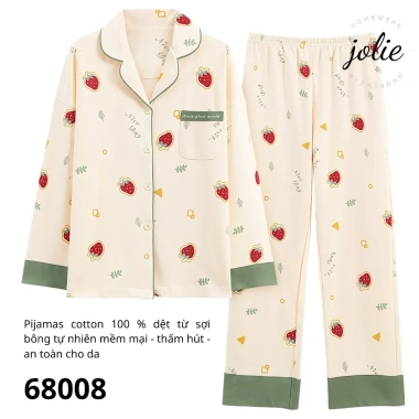 Bộ Mặc Nhà Pyjamas Thu Đông Dài tay 100% Cotton - Mềm Mịn, Thấm Hút Tốt, Giá 320k 4