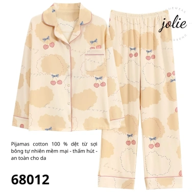 Bộ Mặc Nhà Pyjamas Thu Đông Dài tay 100% Cotton - Mềm Mịn, Thấm Hút Tốt, Giá 320k 6